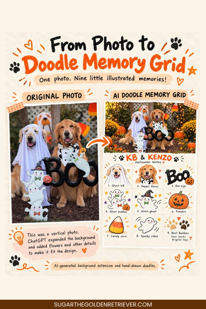 Photo to Doodle Memory Grid Using ChatGPT Photo to Doodle Memory Grid Using ChatGPT